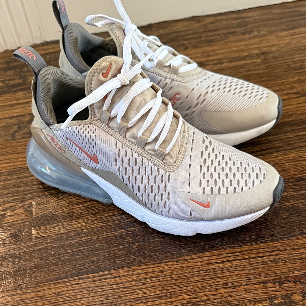 Nike Air Max 270 Light Tan with Rose Gold Accents
